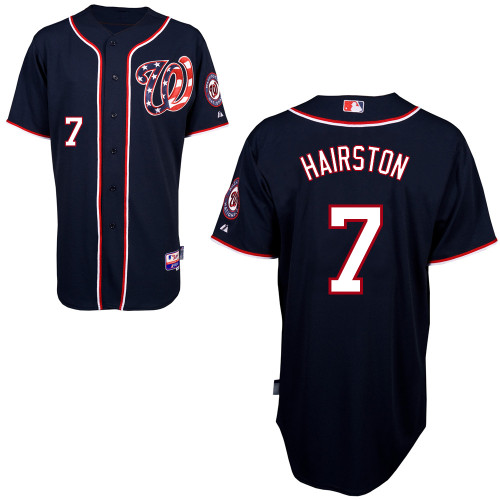 Scott Hairston #7 mlb Jersey-Washington Nationals Women's Authentic Alternate 2 Navy Blue Cool Base Baseball Jersey